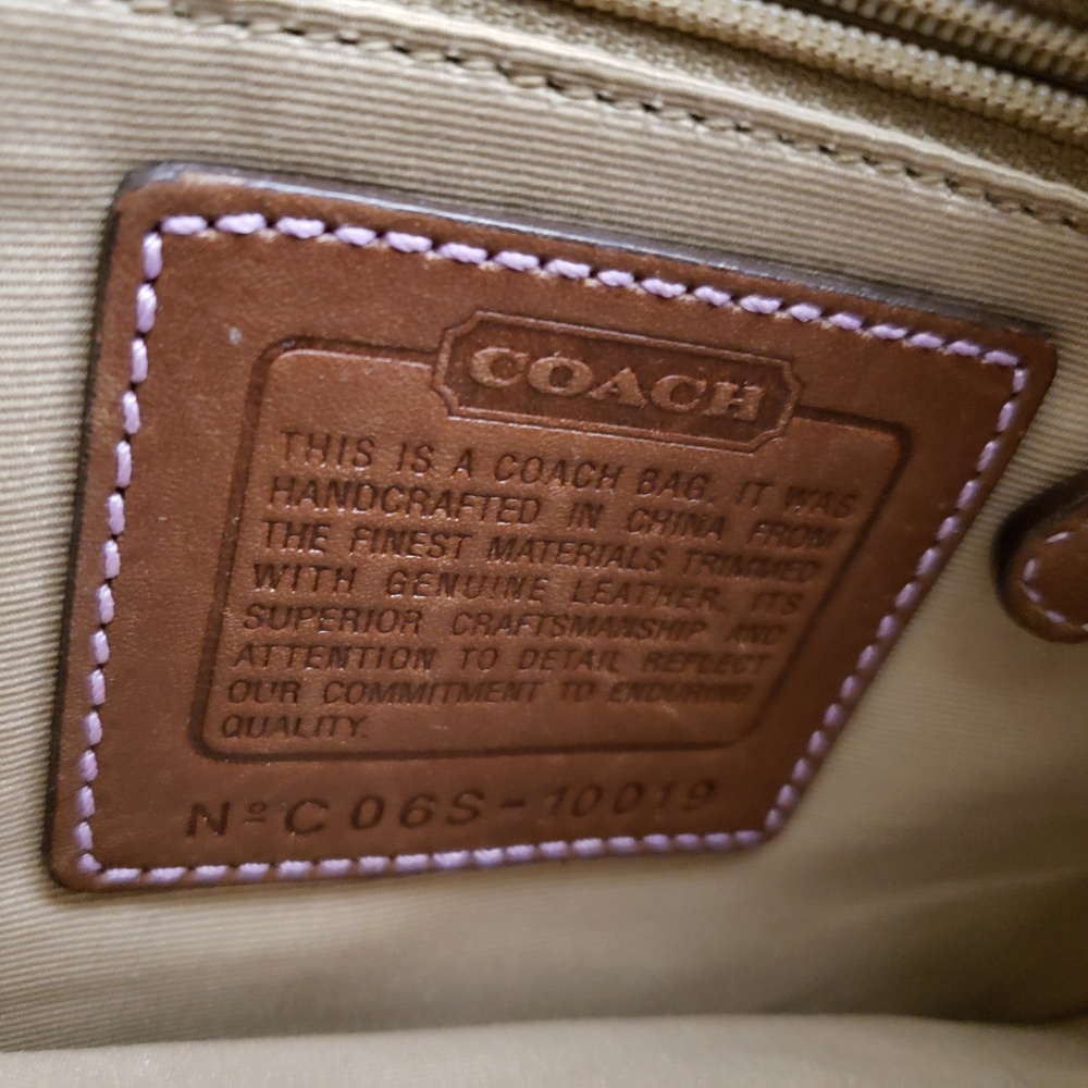 Authentic Coach Multicolored, Patchwork Purse - Picture 7 of 8